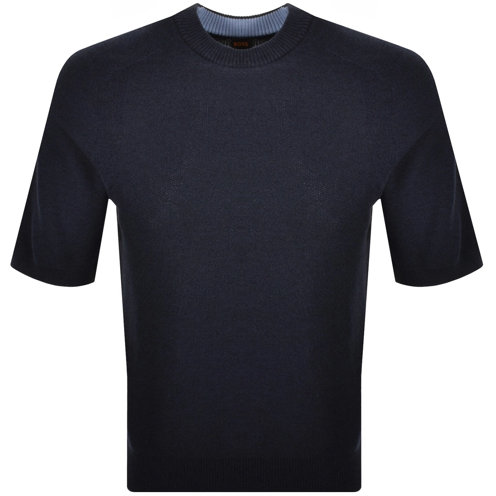 Hugo Boss BOSS Kencel Knit Jumper Dark Blue